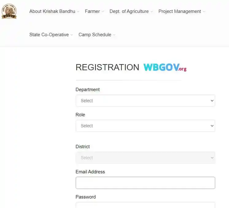 WB Krishak Bandhu Registration