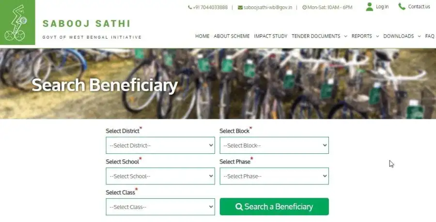 WB Sabooj Sathi Beneficiary List