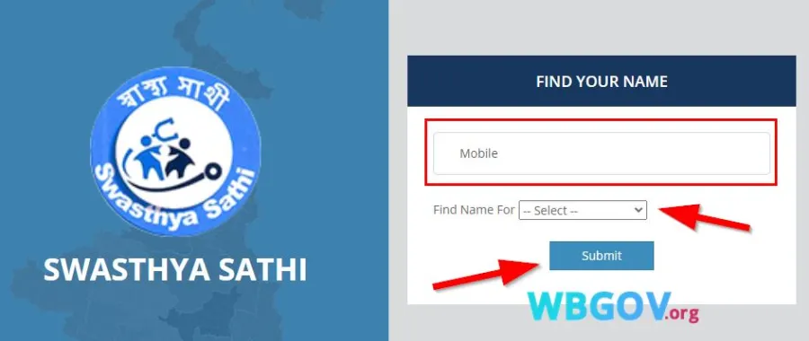 WB Swasthya Sathi Card Status Check